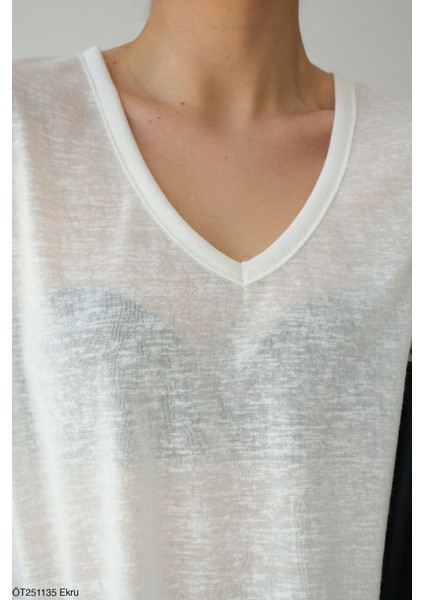 Premıum V Yaka Triko T-Shirt fiyatları