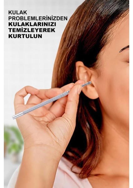 Paslanmaz Çelik Kulak Temizleyici 6'lı Set, Sağlıklı ve Güvenli Kullanım için Ideal indirimleri