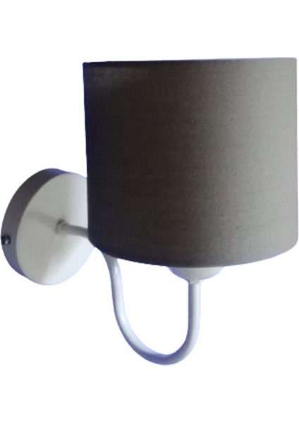 Beyaz Metal Iskelet Duvar Aplik.başlık Çap: 15 cm