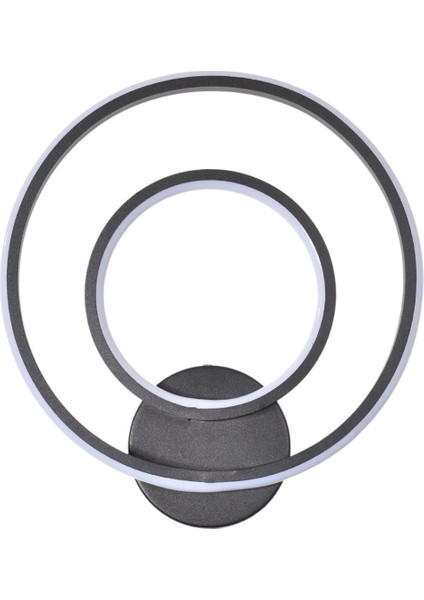 Portal Modern Tasarım Siyah Renk Gün Işığı Ledli Banyo - Mutfak - Salon Ledli Duvar Aplik