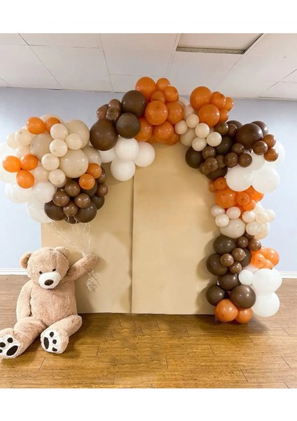 75 Adet Karamel , Kahverengi, Ten Rengi Balon Seti Parti Malzemeleri fiyatları