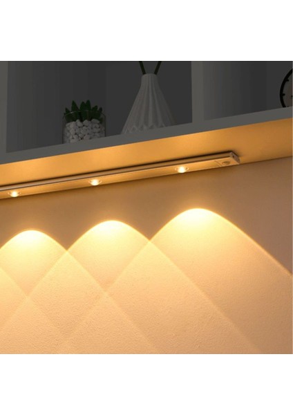 Sensörlü, USB Şarzlı, Alüminyum Kasa, 60 Cm, Modern Tasarım Çok Amaçlı Kullanıma Uygun LED Aplik