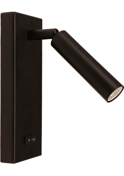 Clyne Okuma Lambası Siyah Metal Aplik