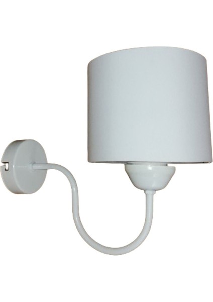 Beyaz Metal Iskelet Duvar Aplik.başlık Çap: 15 cm fiyatları