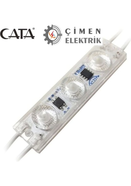 10 Adet Cata Ct 4593 2W Tak Çalıştır 220V Modül LED 6400K Beyaz Işık