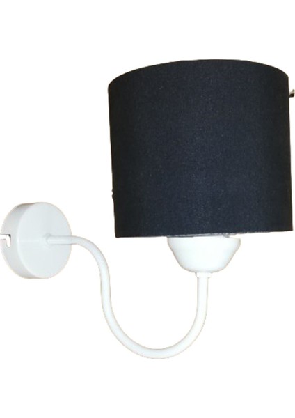 Beyaz Metal Iskelet Duvar Aplik.başlık Çap: 15 cm