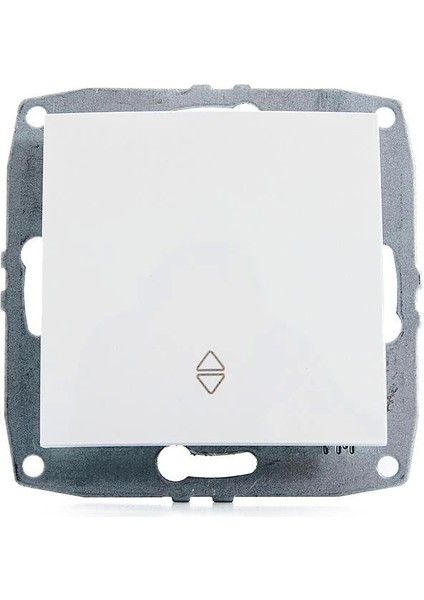 Beyaz Vavien Anahtar Çerçevesiz - Priz ve Anahtar Için Uyumlu Çerçeve