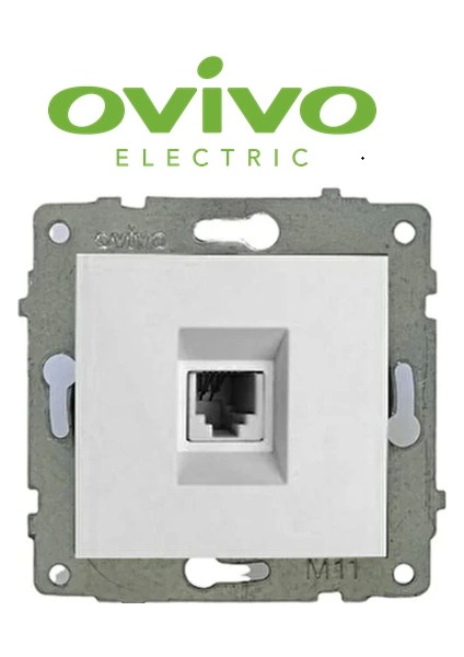 Beyaz Telefon Pirizi Numeris Çerçevesiz Grano - Priz ve Anahtar Için Uyumlu Çerçeve