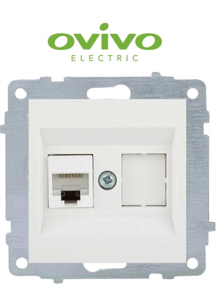 Beyaz Data Prizi Jaksız Çerçevesiz Grano - Priz ve Anahtar Için Uyumlu Çerçeve fiyatları