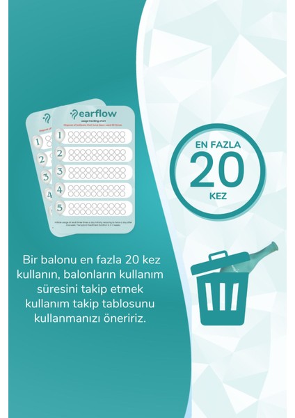 Yedek Balon Seti, Orta Kulak Koruyucu, 10 Adet, Lateks İçerir, Türkiye Üretimi modelleri