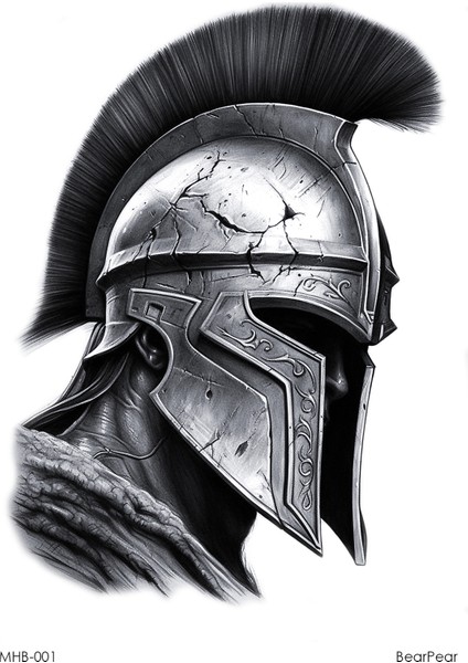 Miğfer Dövmesi Geçici Dövme Tattoo