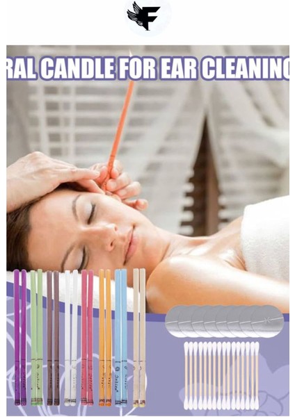 3 Çift Kulak Temizleme Bakım Mumu Hijyenik Komple Full Temizlik Kulak Mumu Kulak Terapi Bakımı Seti