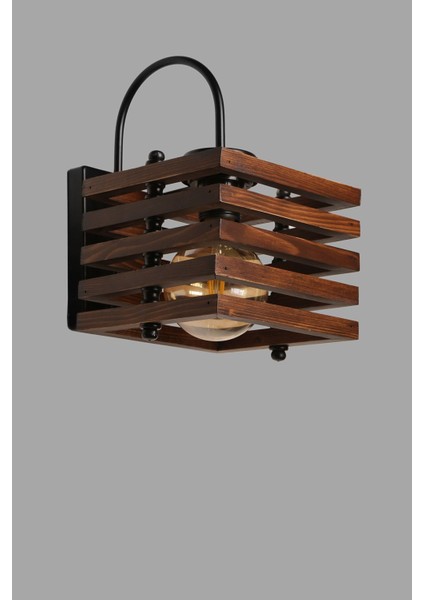 Yeni Avni Pilli Kare Ahşap Ceviz Aplik fırsatları