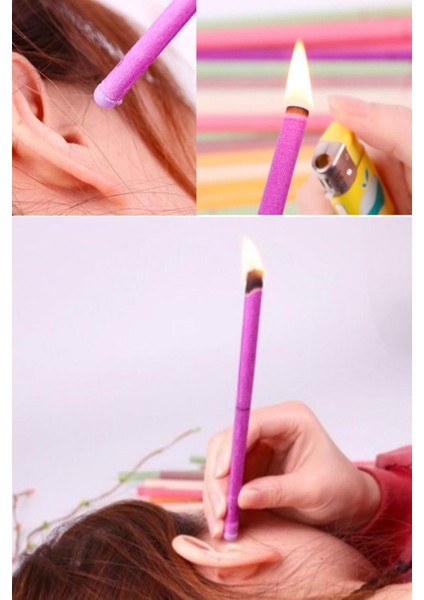 3 Çift Kulak Temizleme Bakım Mumu Hijyenik Komple Full Temizlik Kulak Mumu Kulak Terapi Bakımı Set fırsatları