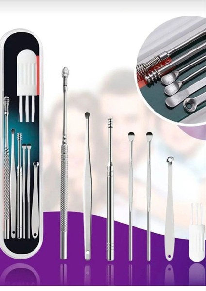 Paslanmaz Çelik Kulak Temizleme Seti, Sağlıklı ve Güvenli Kulak Bakımı