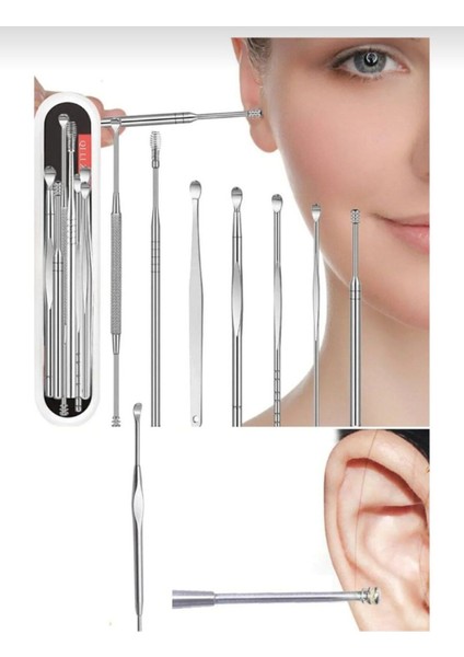 Paslanmaz Çelik Kulak Temizleme Seti, Sağlıklı ve Güvenli Kulak Bakımı modelleri