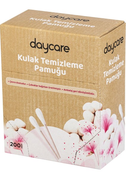 Karton Kutuda Kulak Temizleme Pamuğu 200 Adet