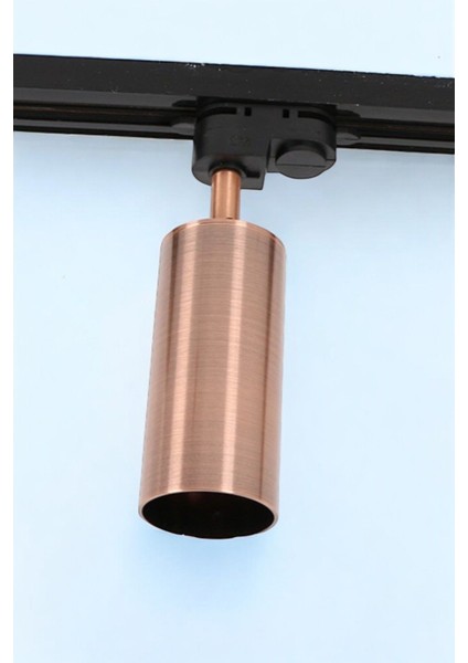 Modern Ray Spot Aydınlatma Bakır Eskitme Ray Spot Monofaze Alüminyum Gövde 12 cm