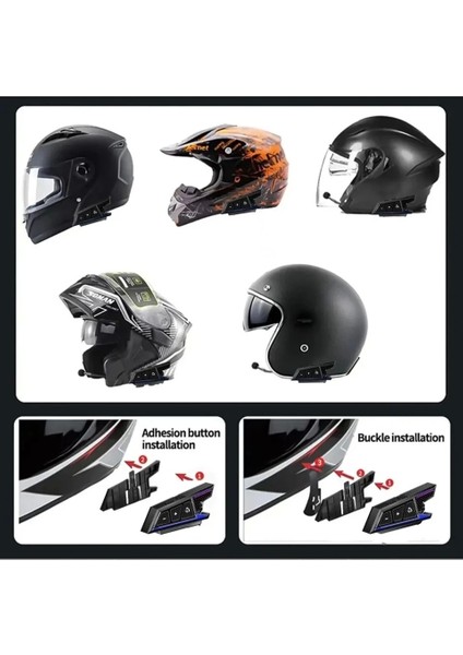 BT40 Kask Kulaklık Bluetooth Motosiklet Kulaklık Intercom 5.3