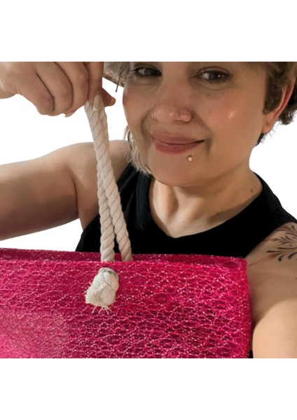 Kadın Dantel Plaj Çantası