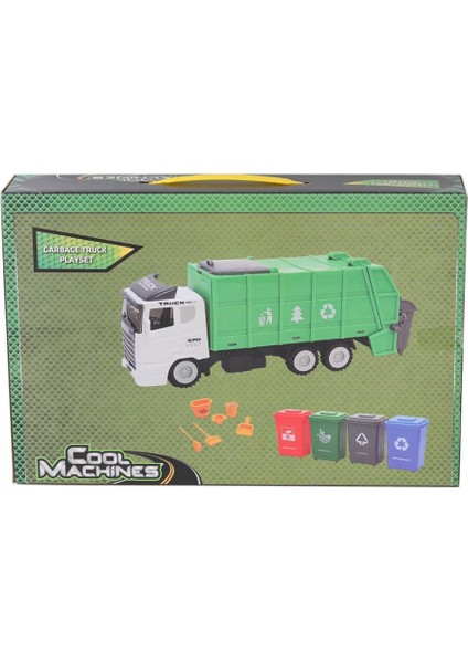 4514 Sun-Rst-Clm-Oyun Set Yeşil Çöp Kamyonu