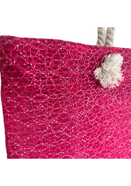 Kadın Dantel Plaj Çantası modelleri