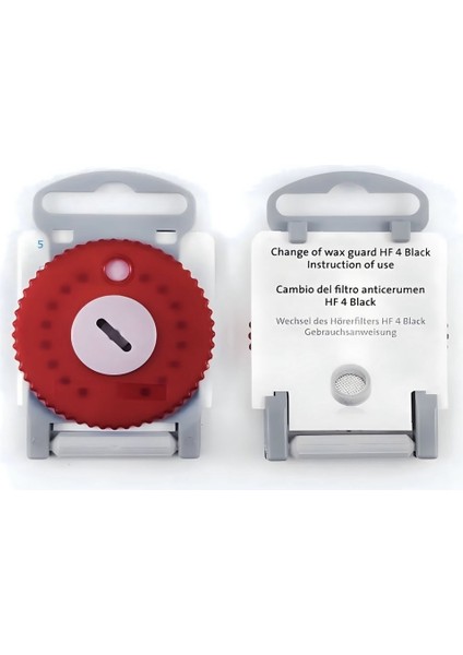 Kırmızı Sağ İşitme Cihazı Filtresi, Temiz ve Güçlü Ses İçin Tasarlandı fırsatları