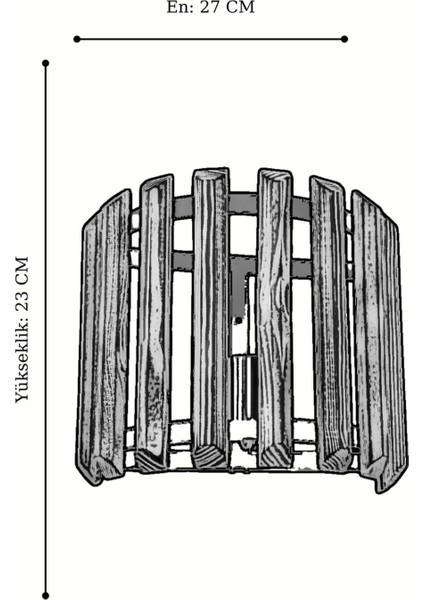Doğal Dokunuş Ahşap Çit Aplik modelleri