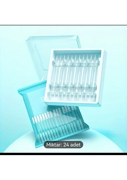 24 adet tek kullanımlık yapışkan kulak temizleme çubuğu, küçük ve büyük boy seçenekleri