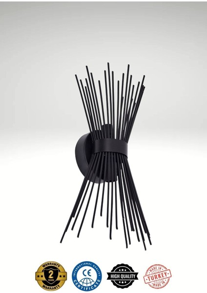 Kirpi Siyah Aplik, Şık Modern, Yatak Odası,hol,salon fiyatları