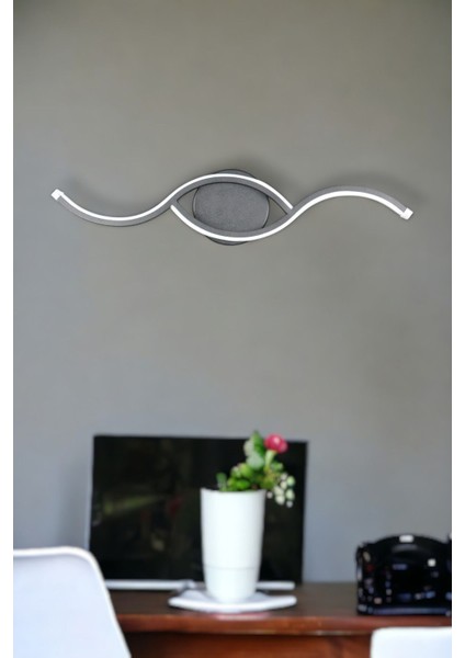 Ezgi Modern Tasarım Siyah Renk Gün Işığı Ledli Banyo - Mutfak - Salon LED Duvar Aplik fiyatları