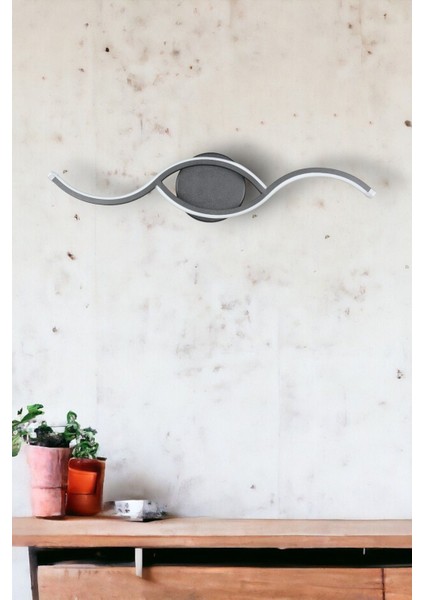 Ezgi Modern Tasarım Siyah Renk Gün Işığı Ledli Banyo - Mutfak - Salon LED Duvar Aplik indirimleri