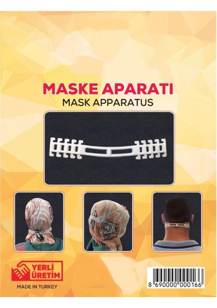 25 Adet Beyaz Maske Aparatı Seti, Pratik ve Temiz Kullanım İçin Uygun