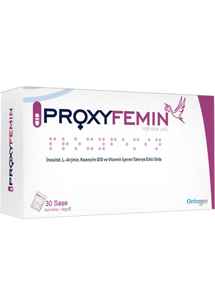 Proxyfemin Kadın İnfertilite, Pcos, Çocuk İstemi Takviye Gıda