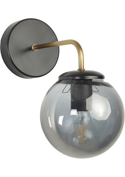 Pablo Siyah Füme Camlı Aplik fiyatları