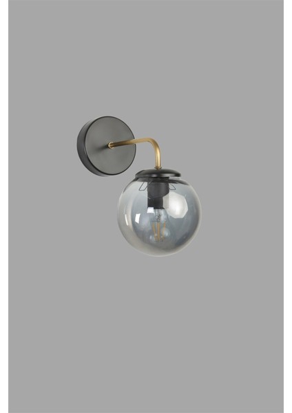 Pablo Siyah Füme Camlı Aplik modelleri