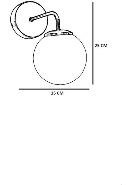 Pablo Siyah Beyaz Camlı Aplik fırsatları