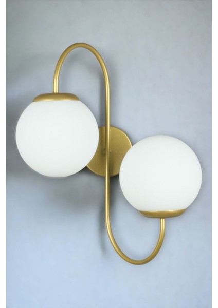 Jüpiter Aplik Modern Tasarım Eskitme Renk Beyaz Camlı Cafe - Mutfak – Yatak Odası – Hol Duvar Aplik fiyatları