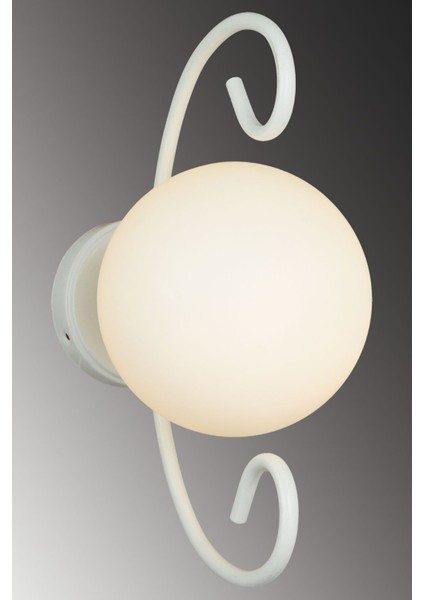 Beyaz Kelebek Beyaz Glop Camlı Modern Aplik modelleri