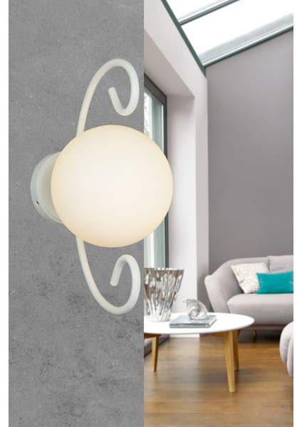 Beyaz Kelebek Beyaz Glop Camlı Modern Aplik indirimleri