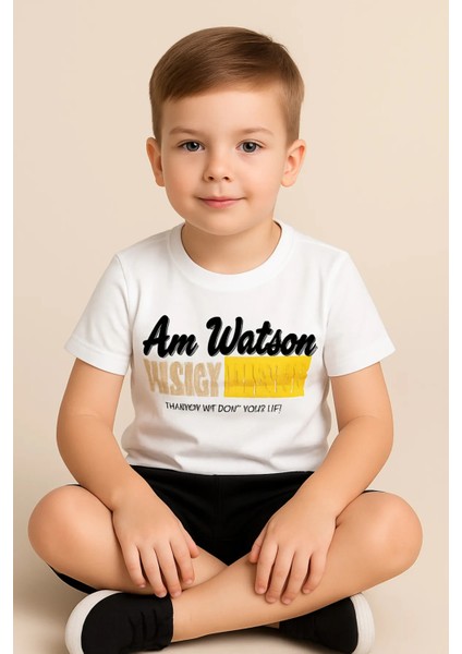 Erkek Çocuk Baskılı Tişört ve Şort Takım - Yazlık Rahat Günlük Kombin 5-12 Yaş fiyatları