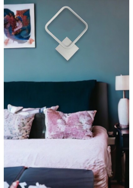 Enisa Modern Tasarım Gri Renk Gün Işığı Ledli Banyo - Mutfak - Salon LED Duvar Aplik