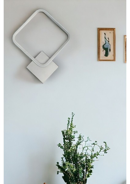 Enisa Modern Tasarım Gri Renk Gün Işığı Ledli Banyo - Mutfak - Salon LED Duvar Aplik modelleri