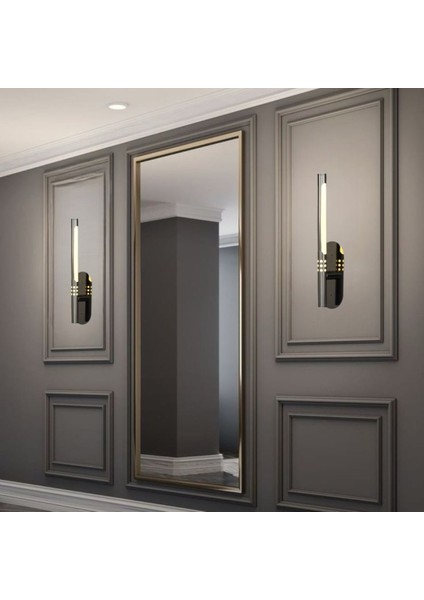 3118-1-24 Flute K.tekli Aplik 22*320 Platin