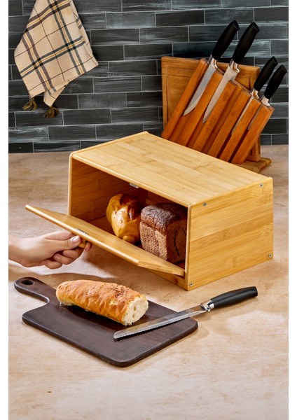 Bambu Ekmek Kutusu 42X23X18CM indirimleri