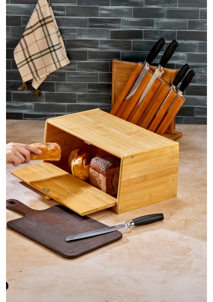Bambu Ekmek Kutusu 42X23X18CM