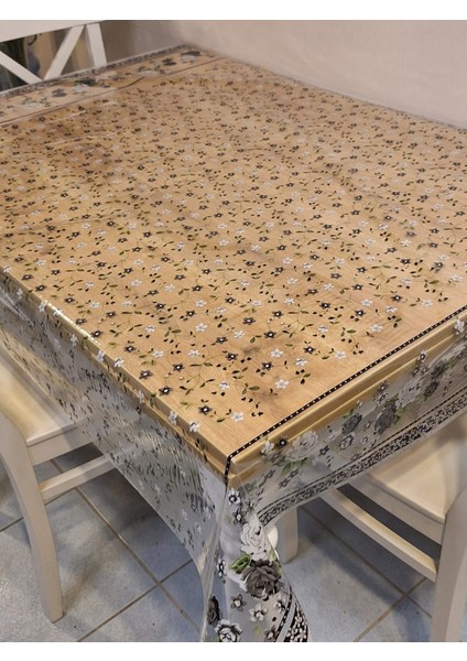 Şeffaf 0.018 mm Pvc Muşamba - Desenli Silinebilir Şeffaf Masa Örtüsü