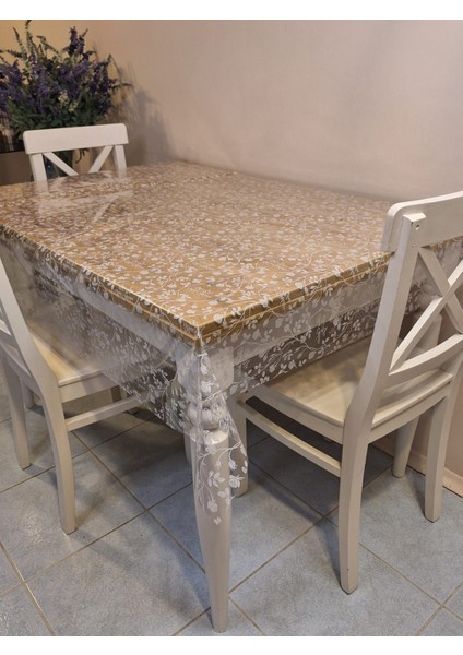 Şeffaf 0.018 mm Pvc Muşamba - Desenli Silinebilir Şeffaf Masa Örtüsü fırsatları