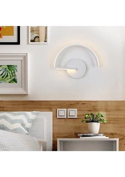 Alex Modern Tasarım Beyaz Renk Gün Işığı Ledli Banyo - Mutfak - Salon Ledli Duvar Aplik