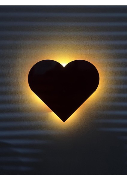 Büyük LED Pilli Kalp Aplik Metal Iç Mekan Duvar Aydınlatmaları, Hediyelik Ürünler Kalpli Işık fiyatları